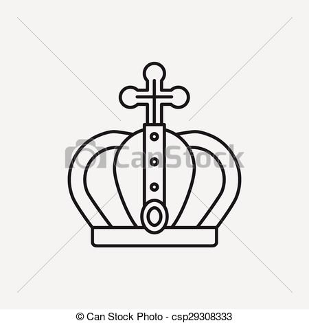 450x470 Collection Of 'line Drawing Crown' Download More Than Images - Line Drawing Of A Crown