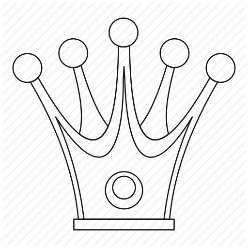 512x512 Collection Of Free Selfie Drawing Outline Download On Ui Ex - Line Drawing Of A Crown