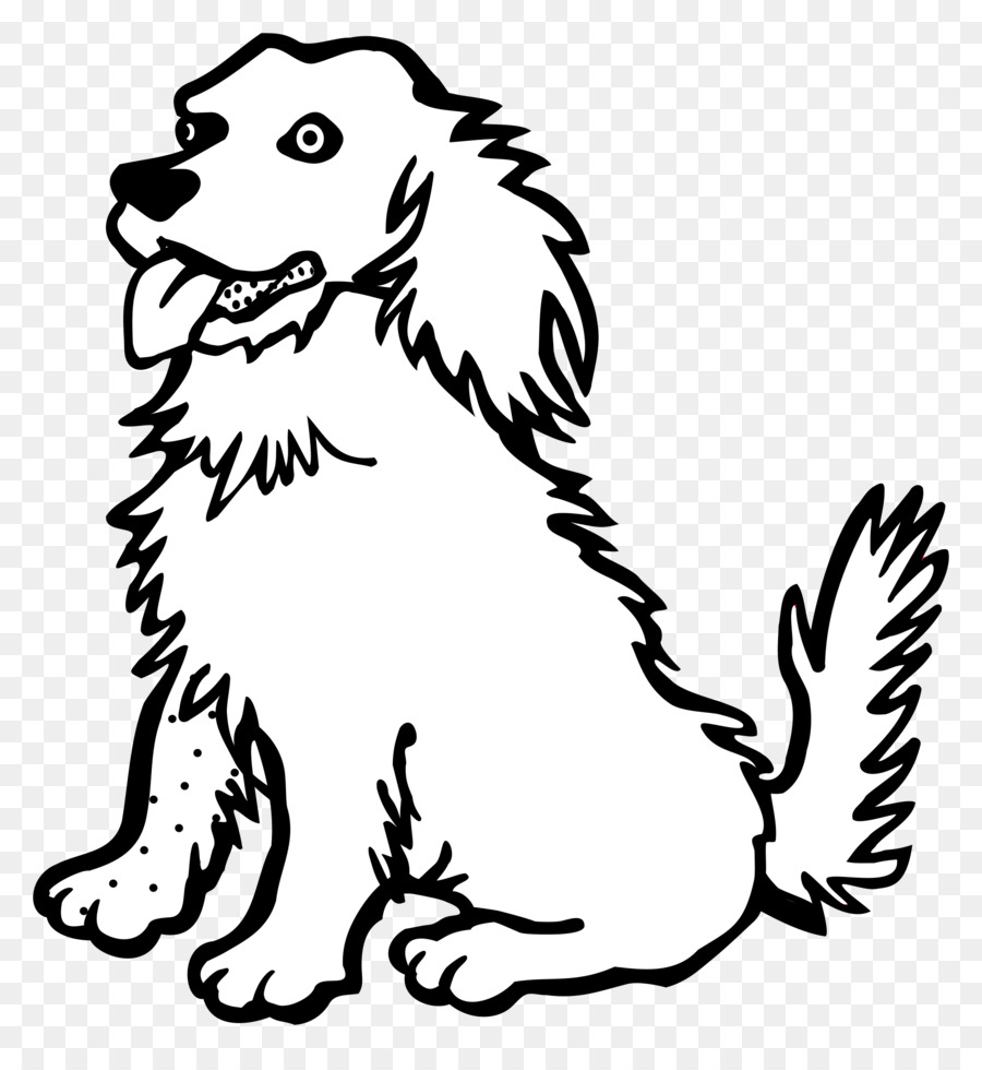 900x980 Golden Retriever Cartoon Drawing And Golden Retriever Line Art - Line Drawing Of A Puppy