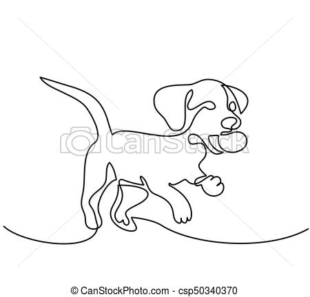 450x432 Photos Line Drawings Of Dog Breeds - Line Drawing Of A Puppy