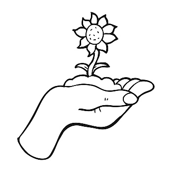350x350 Line Drawing Of Hands Holding The Earth Cheap Royalty Free - Line Drawing Of The Earth