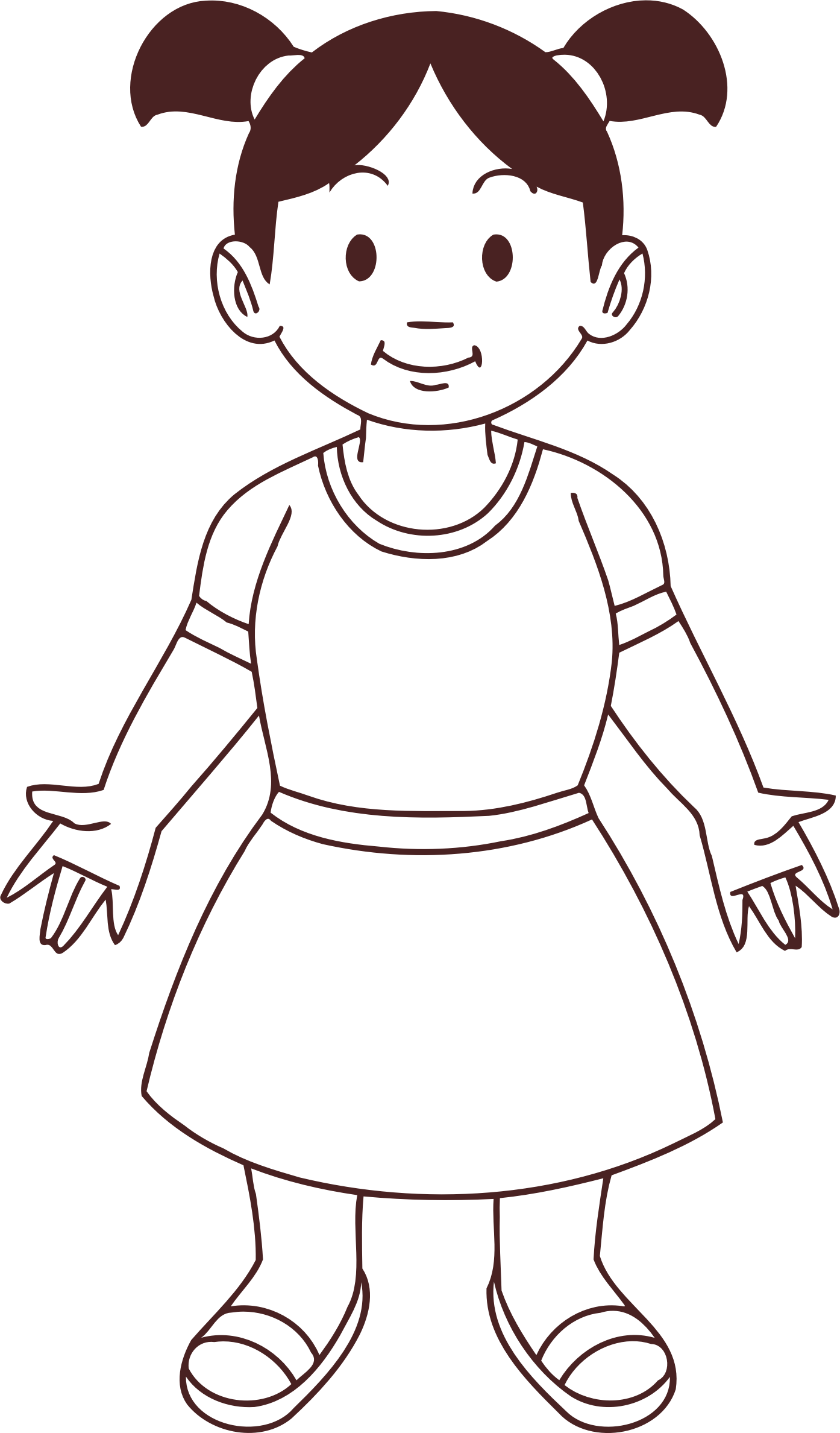 1394x2376 Clipart - Line Drawing Pictures