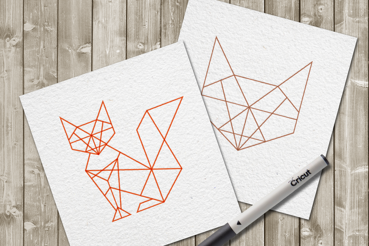 1272x848 Geometric Fox Sketch Single Line Drawing - Line Drawing Pictures
