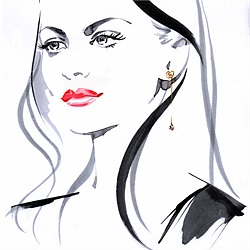 250x250 Line Illustrations Find Top Illustrators And Artists In Engraving - Line Drawing Portrait