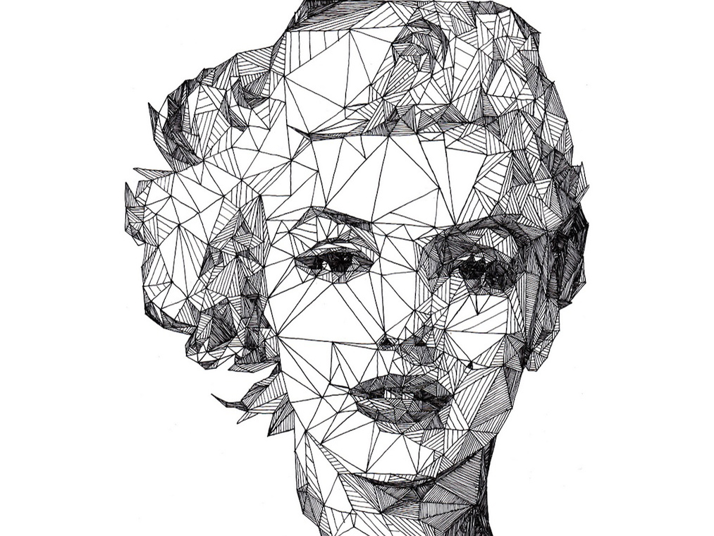 1013x760 the 'triangulation' portraits of josh bryan - Line Drawing Portrait