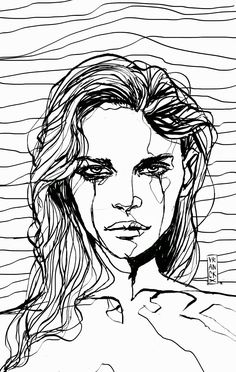 Line Drawing Portrait at PaintingValley.com | Explore collection of ...