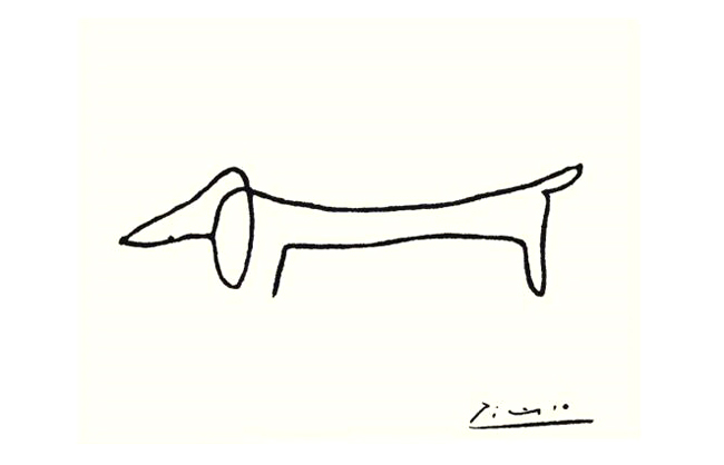 650x418 Continuous Line Drawing A Line - Line Drawing Simple