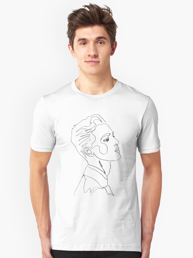 750x1000 Continuous Line Drawing T Shirt - Line Drawing T Shirt