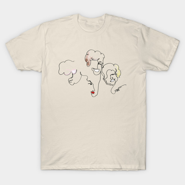 630x630 Golden Girls One Line Drawing - Line Drawing T Shirt