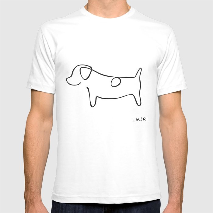 700x700 Abstract Jack Russell Terrier Dog Line Drawing T Shirt - Line Drawing T Shirt