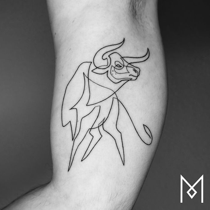 700x700 Minimalist Tattoos Drawn With One Continuous Line Boing Boing - Line Drawing Tattoo