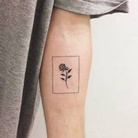 200x200 Small Tattoo Ideas Beautiful Tattoo Designs From Instagram - Line Drawing Tattoo