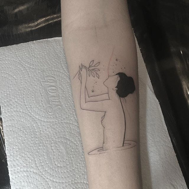 640x640 Xavier Fine Line Drawing Tattoo - Line Drawing Tattoo