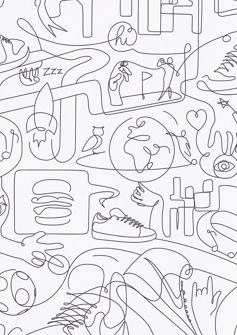 764x1080 Dft - Line Pattern Drawing