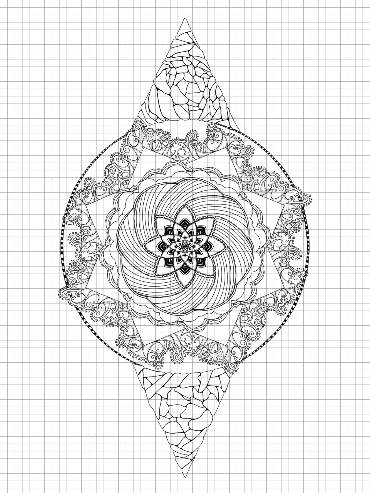 1200x1600 Drawing Grids With Python And Pillow Random Geekery - Line Pattern Drawing