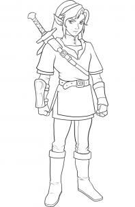 198x302 How To Draw Link, Step - Link And Zelda Drawing