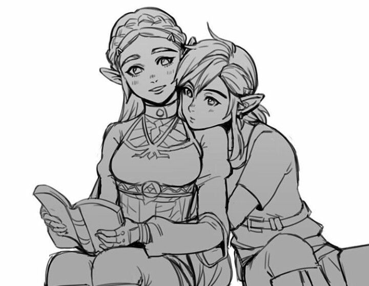 720x558 Link And Zelda Legend Of Zelda Part - Link And Zelda Drawing