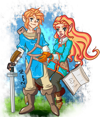 320x375 And Finally Full Drawing Is Done, You Can Check Separate Link - Link And Zelda Drawing
