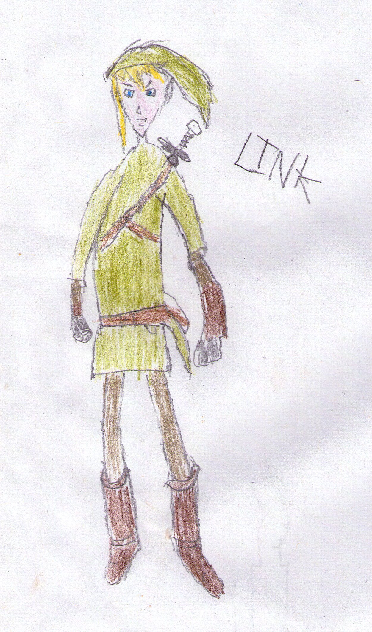 1250x2119 The Legend Of Zelda Images Rubbish Link Drawing Hd Wallpaper - Link And Zelda Drawing