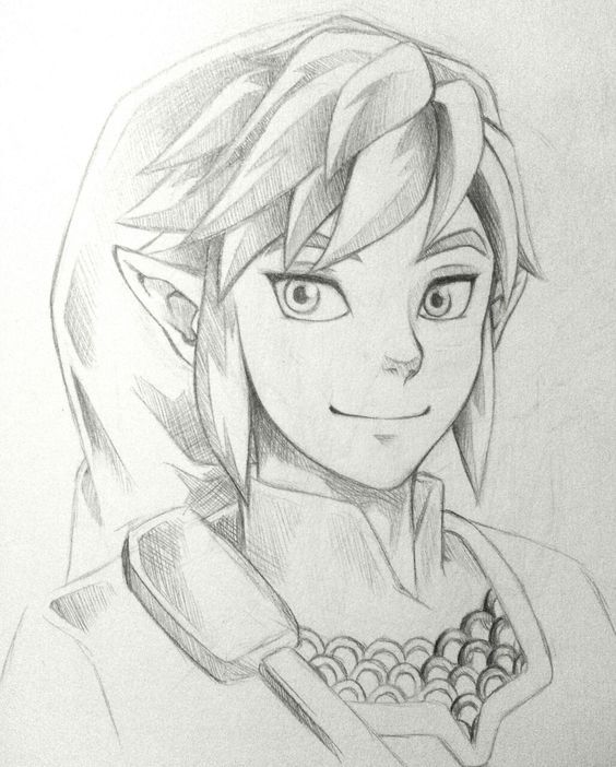 564x702 Just Finished My Link Drawing Took A Couple Of Days But I'm Happy - Link Drawing