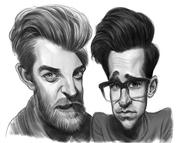 600x485 Rhett And Link - Link Drawing