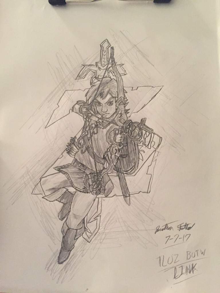 768x1024 Botw Link Drawing The Legend Of Zelda Amino - Link Drawing