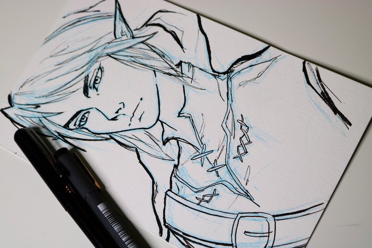 1200x800 Chyari On Twitter Inktober Day Link Drawing Everyday Is - Link Drawing