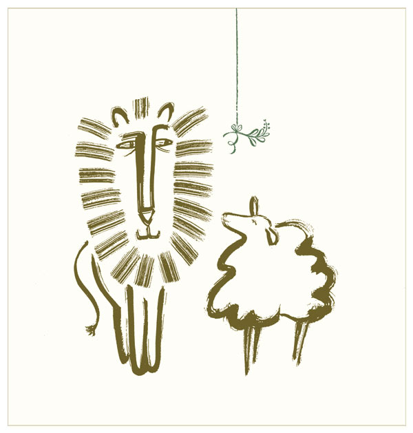 600x629 Line Drawing Of Lion And Lamb Archives - Lion And Lamb Drawing