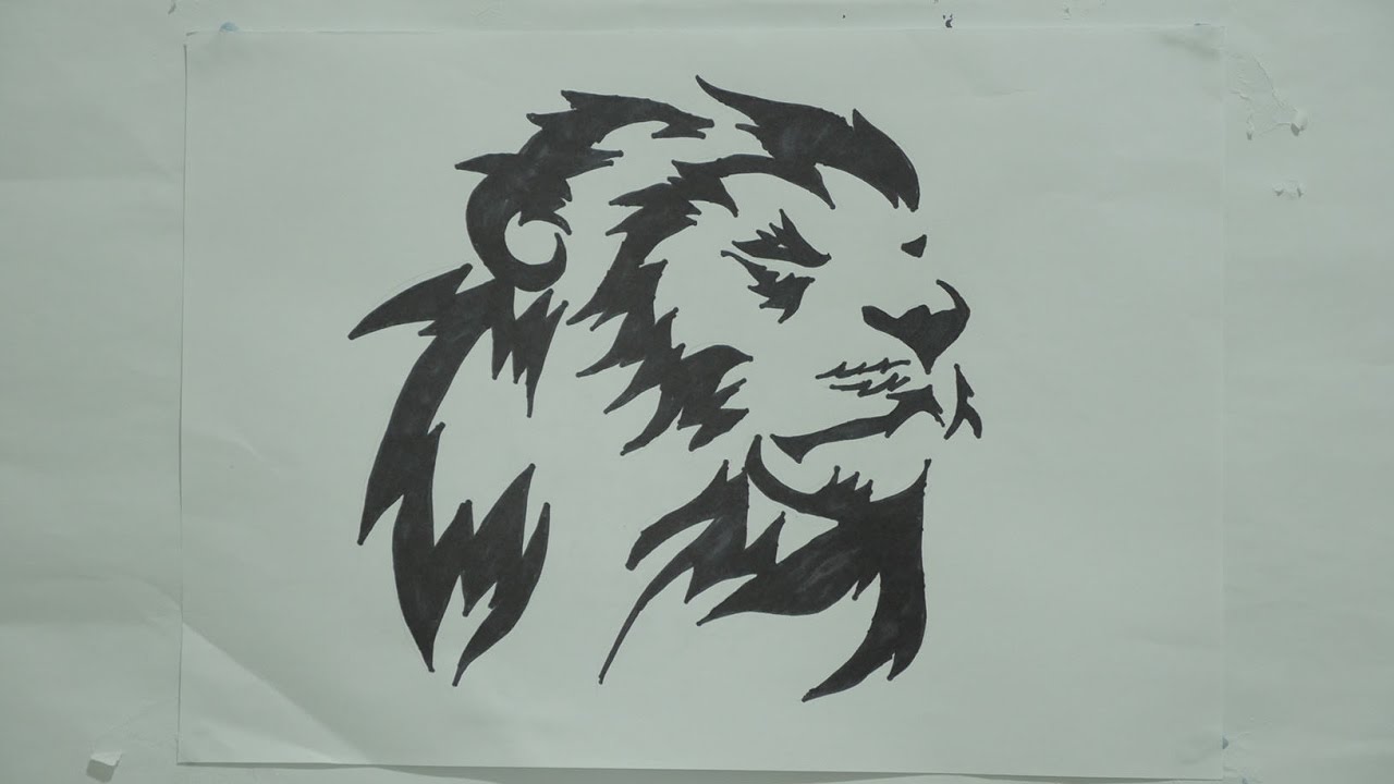 1280x720 Ep - Lion Art Drawing