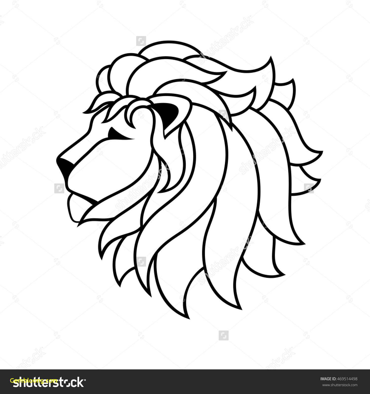 1500x1600 How To Draw A Lion Face Step - Lion Black And White Drawing