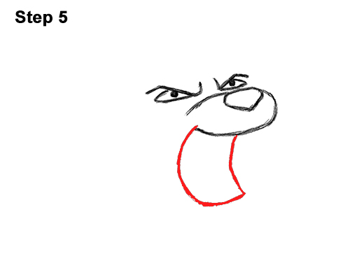 500x386 How To Draw A Lion Roaring - Lion Cartoon Drawing