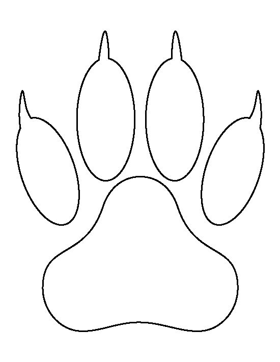 550x712 Printable Patterns - Lion Claw Drawing