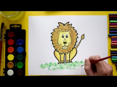 Lion Color Drawing at PaintingValley.com | Explore collection of Lion ...