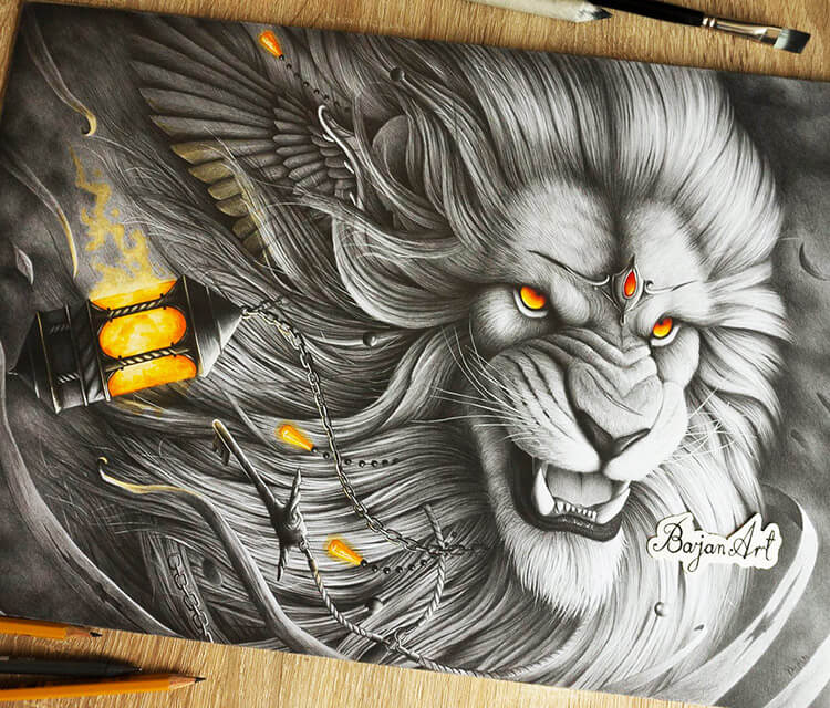 750x640 The Last Guardian Color Drawing - Lion Color Drawing