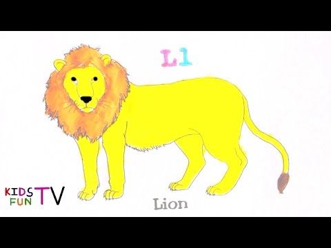 480x360 Coloring Pages For Kids Fun Learning How To Color Lion Drawing - Lion Color Drawing