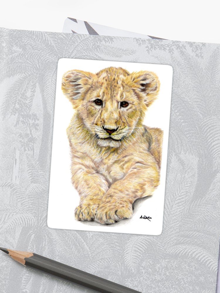 Lion Cub Drawing At PaintingValley.com | Explore Collection Of Lion Cub ...