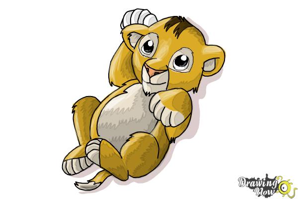 600x400 How To Draw A Baby Lion - Lion Cub Drawing Easy