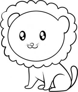 258x302 How To Draw How To Draw A Lion For Kids - Lion Cub Drawing Easy
