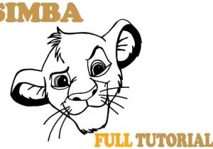 300x210 For Kids Young Rhyoutubecom How Easy Lion Cub Drawing To Draw - Lion Cub Drawing Easy