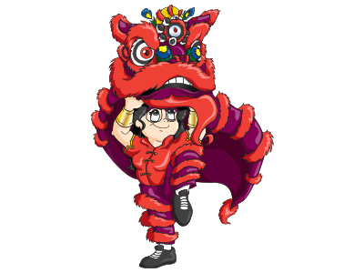 400x300 Lion Dance Me - Lion Dance Drawing