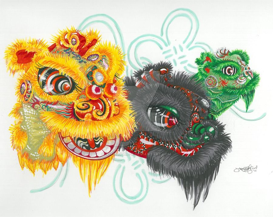 Lion Dance Drawing at Explore collection of Lion