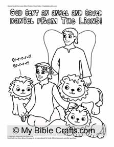 223x288 daniel and the lions den coloring page - Lion Den Drawing