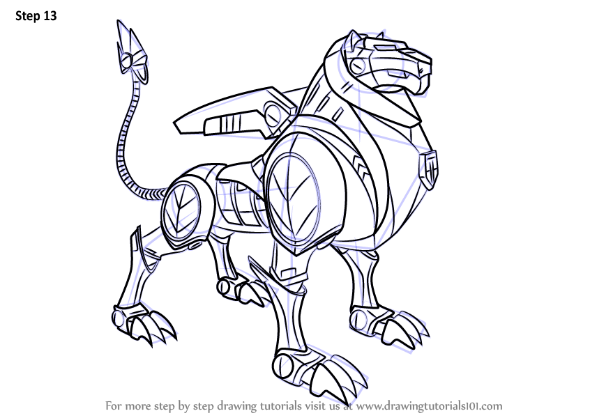 846x600 Learn How To Draw Black Lion From Voltron - Lion Drawing Black And White
