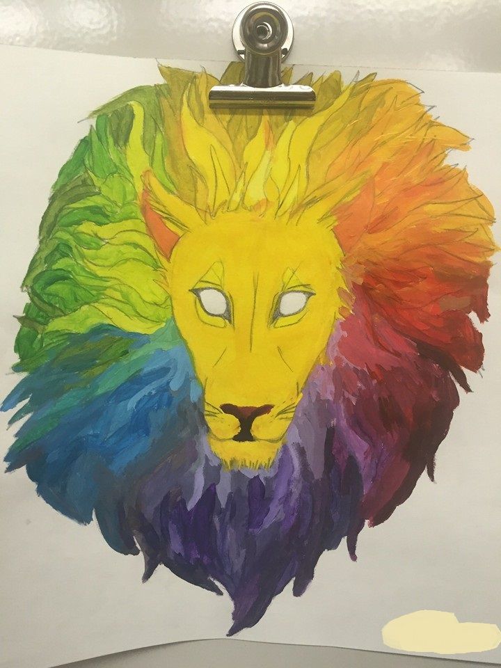 720x960 Lion Drawing Color Wheel - Lion Drawing Color
