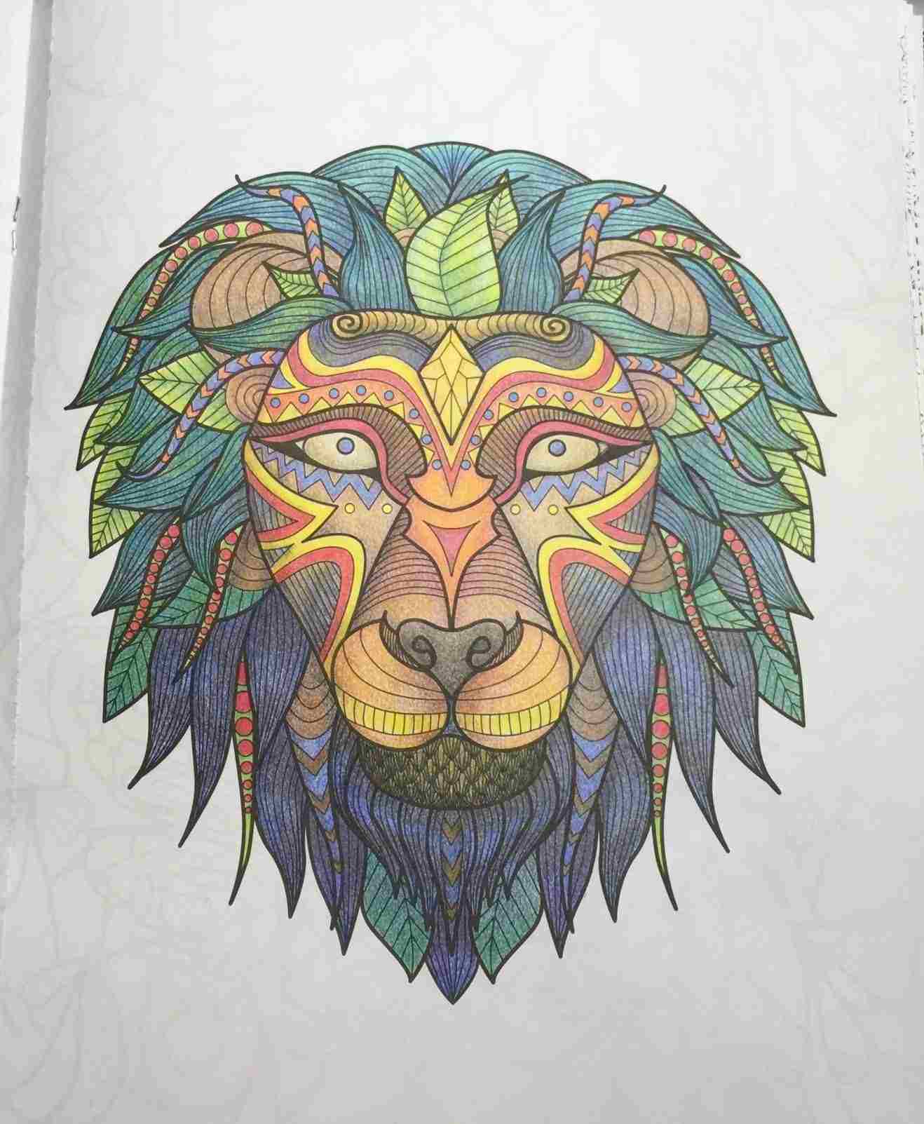 1318x1603 Color Realistic Water Portrait Stock Rhshutterstockcom Painting - Lion Drawing Color