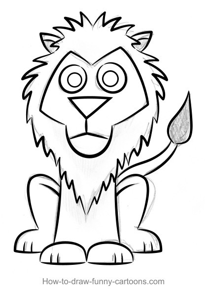 420x602 Easy Lion Sketch - Lion Drawing Easy