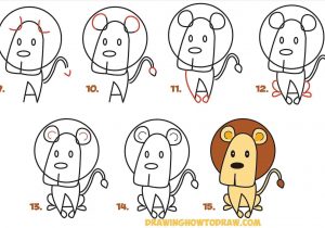 300x210 From The Word Easy Step - Lion Drawing Easy Step By Step