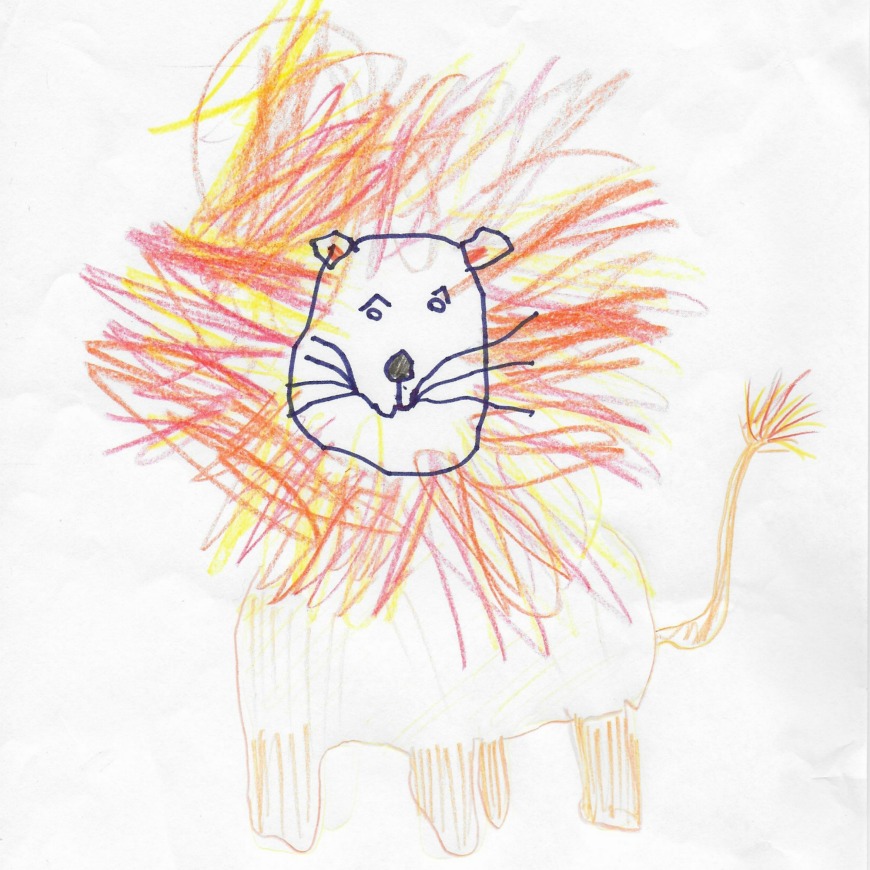 870x870 Design A Dream Pet - Lion Drawing For Kids