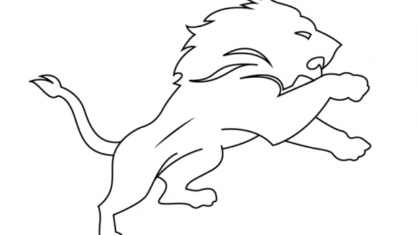 585x329 Easy Lion Drawing Coloring Pages Sweet Sardinia Easy Lion - Lion Drawing Images