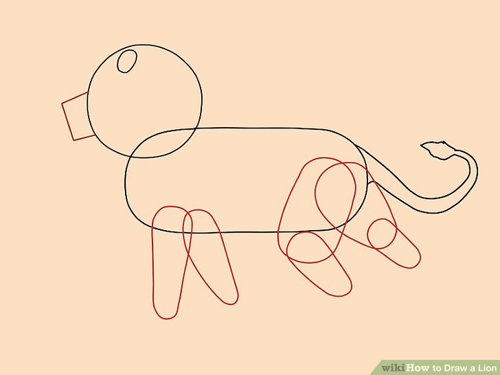 728x546 Ways To Draw A Lion - Lion Drawing Step By Step